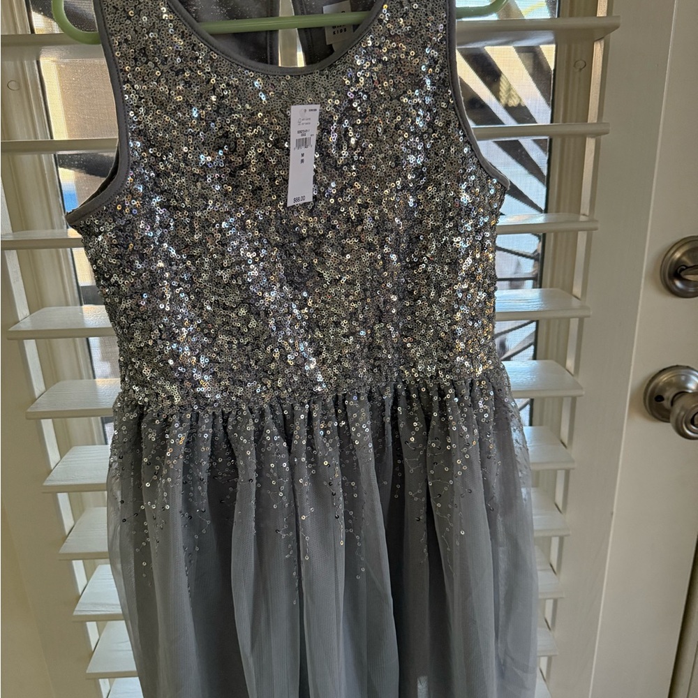 GAP Sparkling Silver Kids Dress